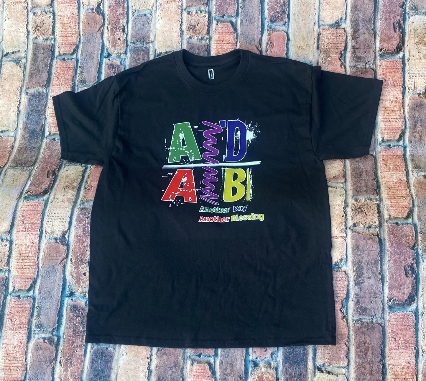 ADAB - “Another Day, Another Blessing” Tee (Multi-Color/White)