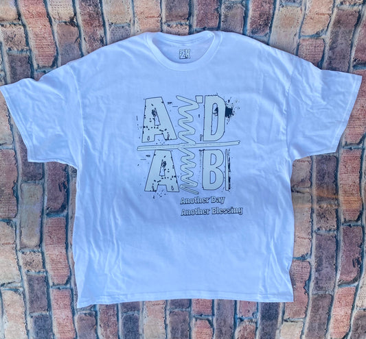 ADAB - “Another Day, Another Blessing” Tee (White)