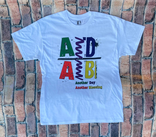 ADAB - “Another Day, Another Blessing” Tee (Multi-Color/Black)