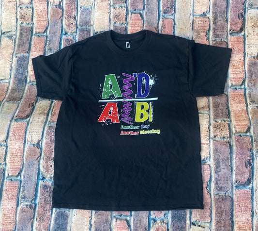 ADAB - “Another Day, Another Blessing” Tee (Multi-Color/White)